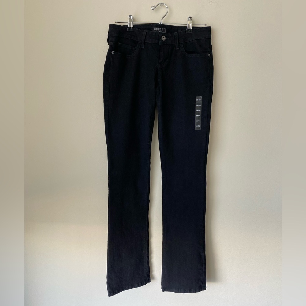 Guess Black Straight Leg Jeans